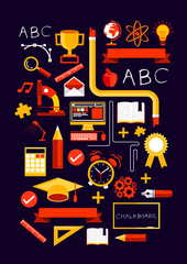 Obraz premium Creative Education Elements