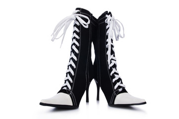 Topboots isolated on the white