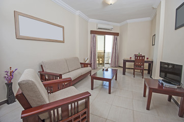 Interior of living room in an apartment