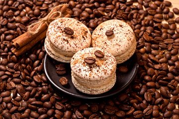 coffee and macaroons