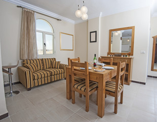 Interior of living room in an apartment