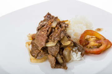 Beef with rice
