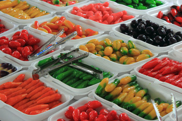 Deletable imitation fruits Thai Dessert