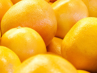 Oranges for sale at a market stall