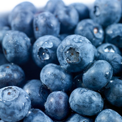 Blueberries for sale at a market stall