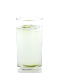 Lime juice in glass