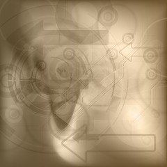 Brown Tech Background