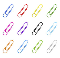 Vector of Colofrul Paper Clips