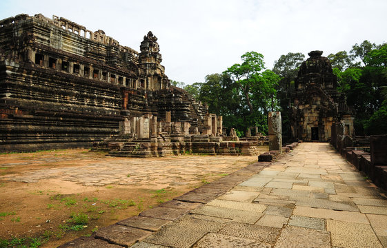 Ruin of Angkor Temple in Cambodia