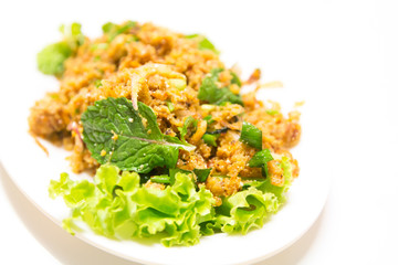 Crispy catfish salad