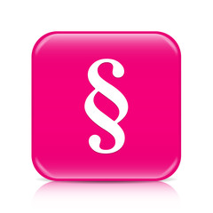 Pink section sign, button, icon