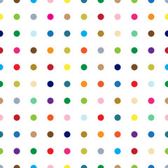 Buntes Punktmuster nahtlos wiederholbar / fortsetzbar
