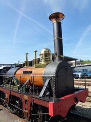 Obraz premium Lokomotywa parowa