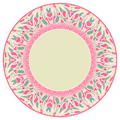 Abstract round frame