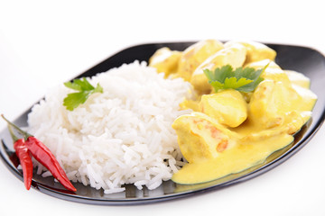 rice and chicken