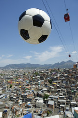 Football Soccer Ball Rio de Janeiro Brazil Favela
