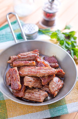 fried meat