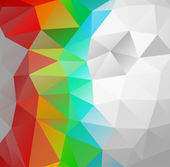 Triangle background. Multicolor polygons.
