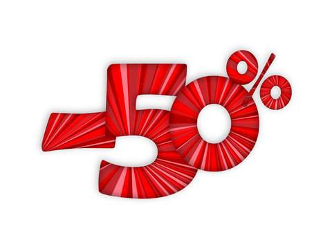 "-50%" (off sale shop store marketing advertising)