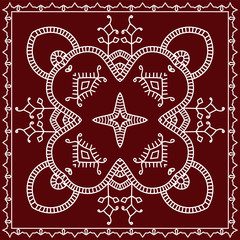 Folk, Tribal Design, Motif, Wall Painting