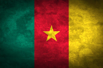 Cameroon grunge flag
