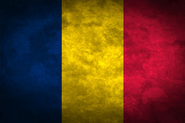 Fototapeta premium Chad grunge flag