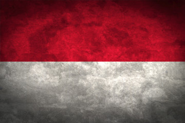 Indonesia grunge flag