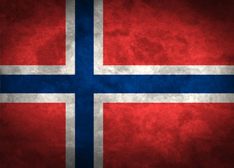 Fototapeta premium Norway grunge flag
