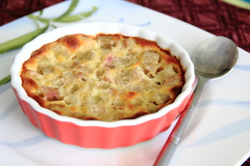 Clafoutis à la rhubarbe