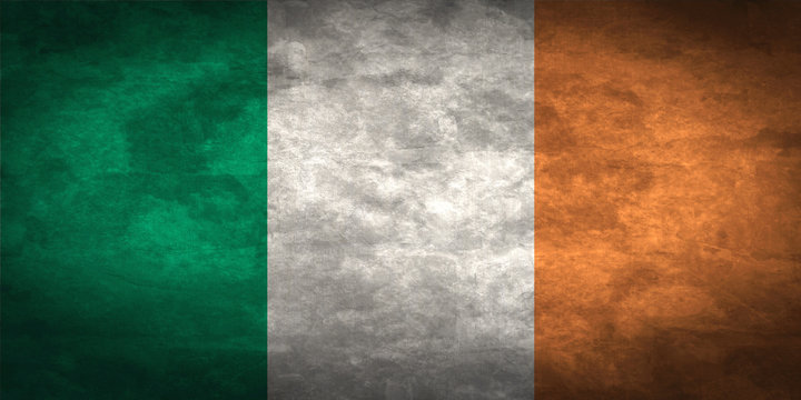 Ireland Grunge Flag