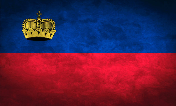 Liechtenstein grunge flag - Powered by Adobe