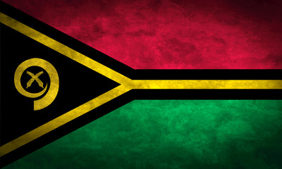 Vanuatu grunge flag