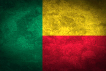 Benin grunge flag