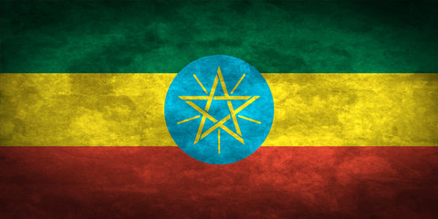 Ethiopia grunge flag