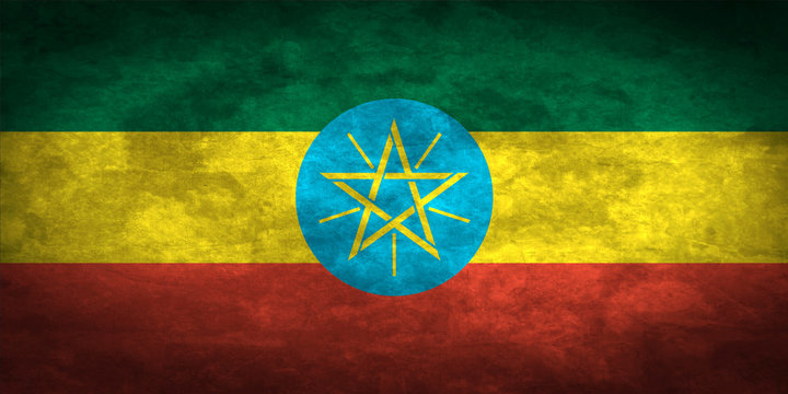 Ethiopia grunge flag - Powered by Adobe