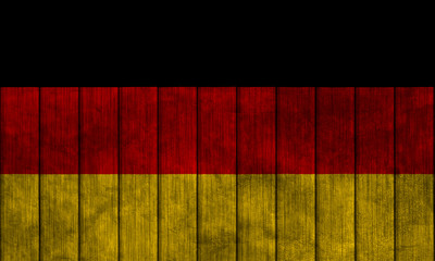 Illustration with flag in map on grunge background - Germany