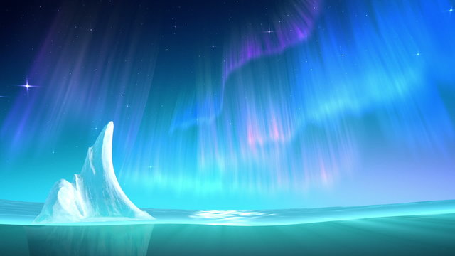 Aurora on sea loop