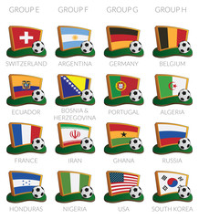 soccer cup 2014 icons
