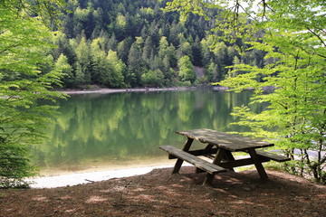 Lac des Corbeaux dans les Vosges