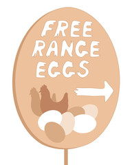 free range sign