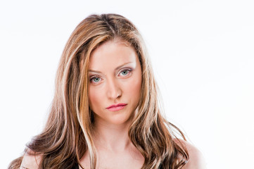 Naklejka premium Photo of a young and beautiful woman 