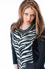Naklejka premium Photo of a young and beautiful woman 