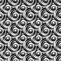 Design seamless monochrome circle pattern