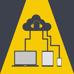 Cloud computing share music