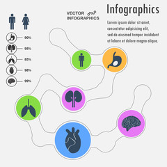 Medical presentation Infographics elements