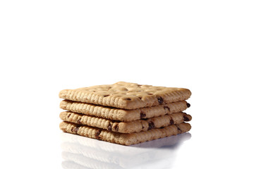 Schoko Butterkeks isoliert
