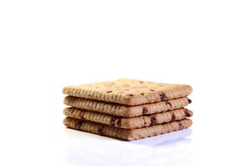 Schoko Butterkeks isoliert freigestellt
