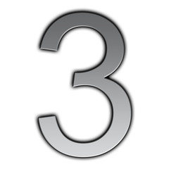 Naklejka premium Illustration of metal font - 3