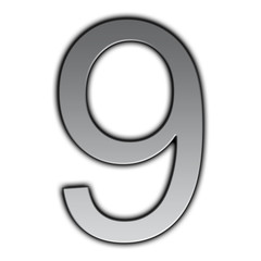 Illustration of metal font - 9