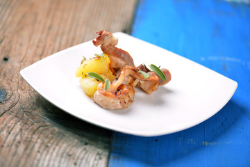 carne arrosto con patate al forno